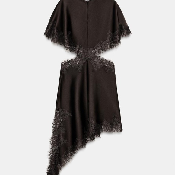 ZARA ZW COLLECTION LACE CUT-OUT DRESS - Picture 8 of 8